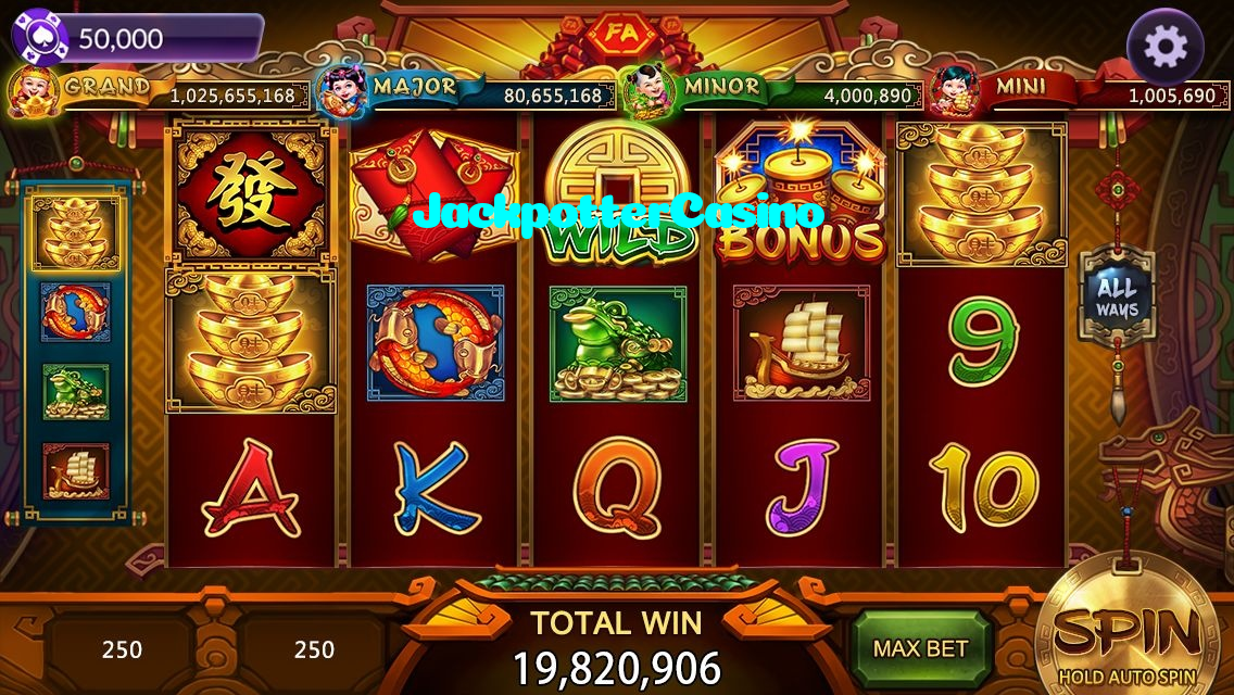 JackpotterCasino casino presented on mobile device in Pakistan with slots and live games